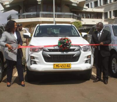 Minister presides over hand over ceremony of vehicles and motorcycles procured by the ministry under MERP